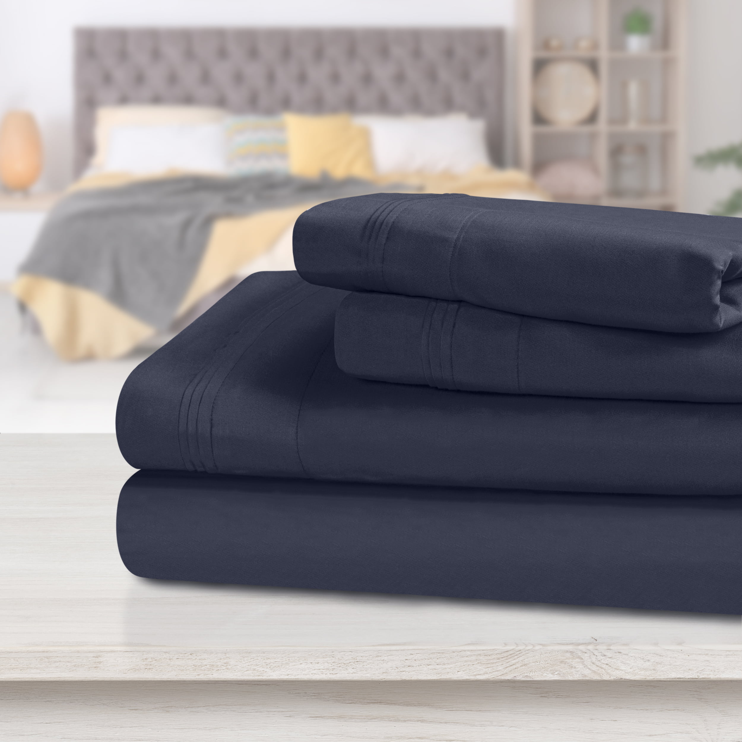 Olympic-Queen Size Extra Deep Pocket 3pc Fitted Sheet Set 1200TC Egyptian Cotton