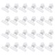 thumbnail image 1 of Uxcell 24 Pcs Clip de Bulldog de Plástico Hinge, Claro, 1.22" x 1.14", 1 of 5