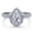 E-Engagement Ring Metallic Silver, variant on Engagement Rings for Woman 5A CZ Princess Cut Wedding Rings for Woman Silver 18K White Plated Promise Anniversary Size 7