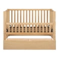 thumbnail image 5 of Euroco 4-in-1 Convertible Crib, Baby Crib with Drawers, Crib to Full Size Platform Bed, Wood and Metal, Natural, 5 of 23