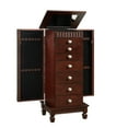 thumbnail image 4 of Powell Chamisa Wood Jewelry Armoire, Merlot Finish with Black Felt Lining, 4 of 23