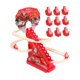 thumbnail image 3 of Juguete eléctrico de Papá para subir escaleras con luz y música, ideal para interiores, como recuerdo de fiesta, decoración del hogar para niños, con 12 figuras de Papá Noel, 3 of 10