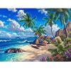 thumbnail image 1 of Cuadros Decorativos 5D bricolaje playa coco completo cuadrado taladro mosaico diamante pintura pared rhinestone Ehuebsd Nuevos Originales, 1 of 8