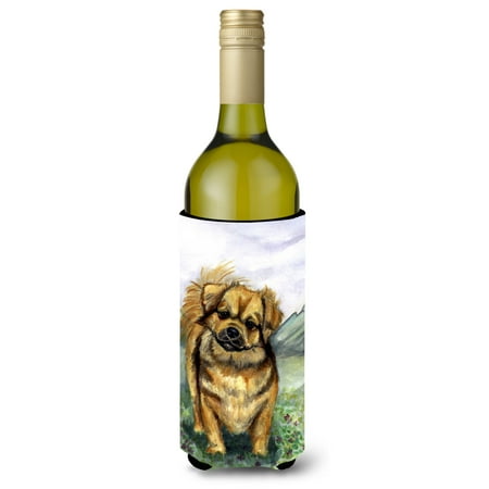 

Caroline s Treasures 7075LITERK Tibetan Spaniel Wine Bottle Hugger Wine Bottle multicolor