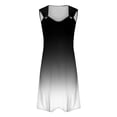 thumbnail image 4 of vestido casual de mujer vestido de verano vestido lencero vestido fruncido cita diaria salir moda correa básica sin mangas ajuste suelto negro / 3xl, 4 of 5