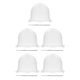 thumbnail image 3 of Vogacara Gorro de silicona Dido para teñir el cabello reutilizable con gancho Blanco 5Conjunto, 3 of 6