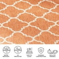 thumbnail image 5 of SAFAVIEH Courtyard Alina Geometric Quatrefoil Indoor/Outdoor Area Rug, Terracotta/Bone, 6'7" x 6'7" Round, 5 of 11
