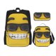 thumbnail image 1 of Easygdp Smiling With Sunglasses Mochila para Niños y Niñas con Set de Caja de Almuerzo y Estuche para Lápices 3 en 1, Mochila Escolar Estampada para Adolescentes, 1 of 7