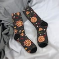 thumbnail image 5 of KLL Pizzas Mushrooms Print Cool Socks Men's Women's Crew Socks Funny Crazy Novelty Stockings, 5 of 6