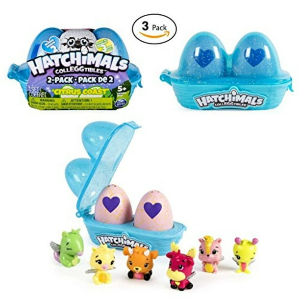 Hatchimal Citrus Coast Colleggtible 2-egg Cartons (3 pack) - Walmart ...