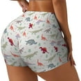 thumbnail image 2 of Sigee Cute Dinosaur Print Women's High Waist Workout Shorts - Squat Proof, Tummy Control, Yoga and Gym Activewear-XX-Large, 2 of 9