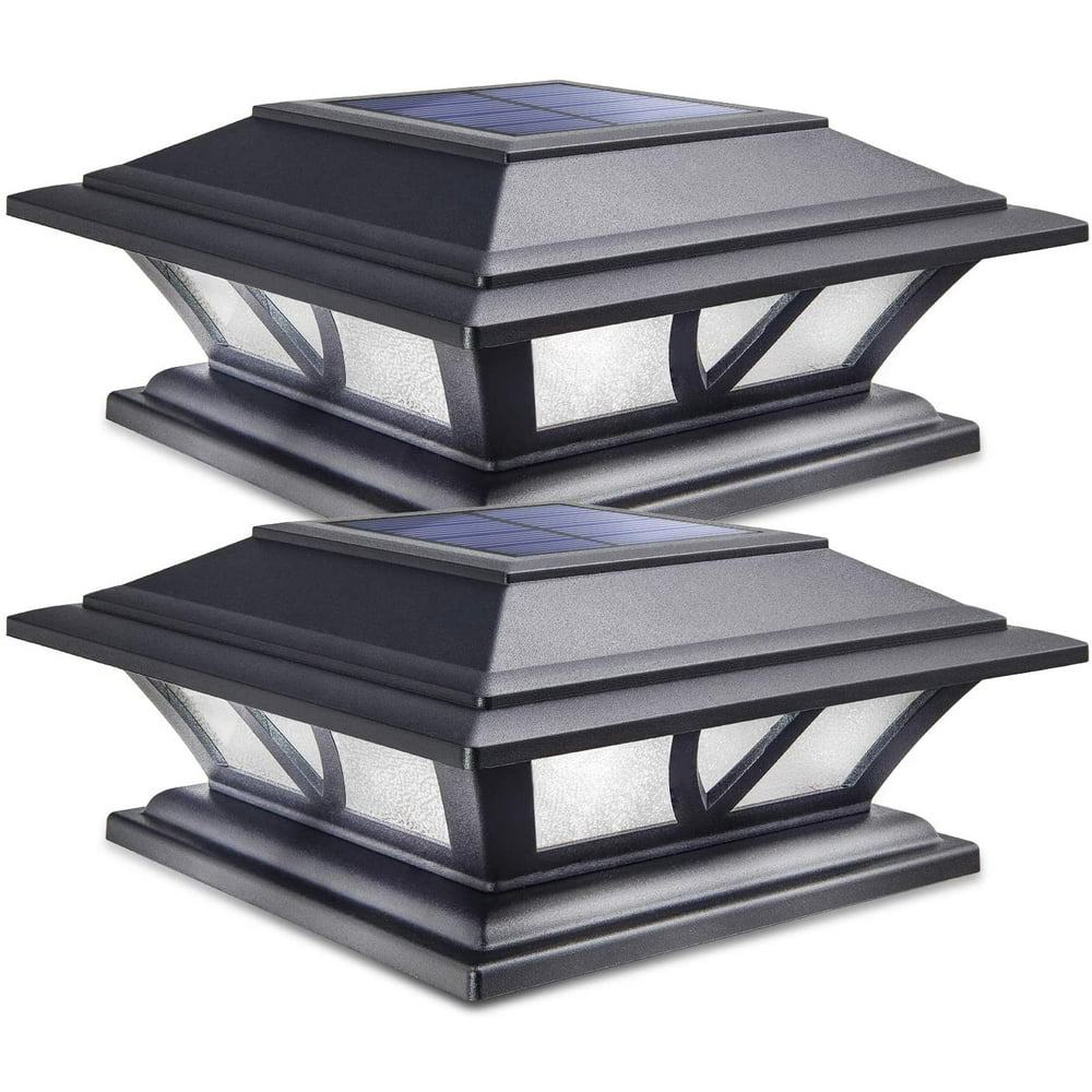 Siedinlar Solar Post Lights Outdoor 2 Modes LED Deck Fence Cap Light