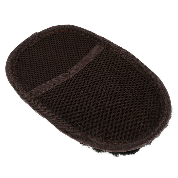 Guantes de limpieza de forro polar para lustrar zapatos, de alta densidad, con almohadillas de cera para coche, sin rayones y con aplicador de betún.