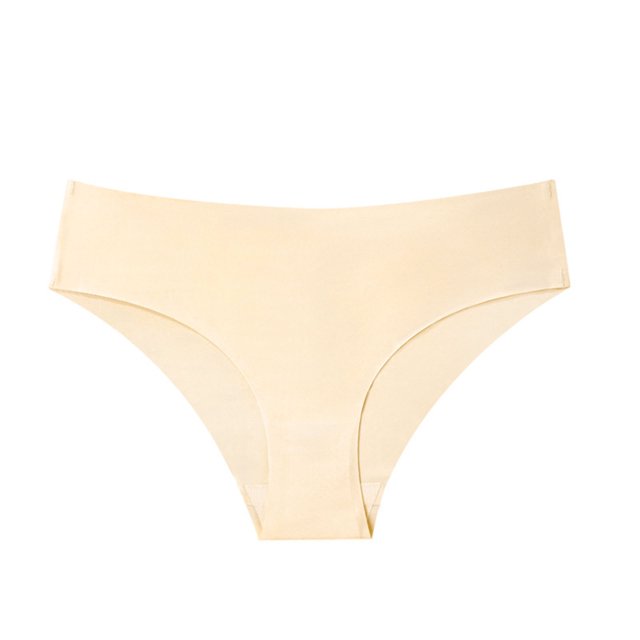 Seamless Underwear for Women Soft No Show Panties Sexy Low-Rise Brief Invisible Hipster Underpants Simple Plain Triangular Panties