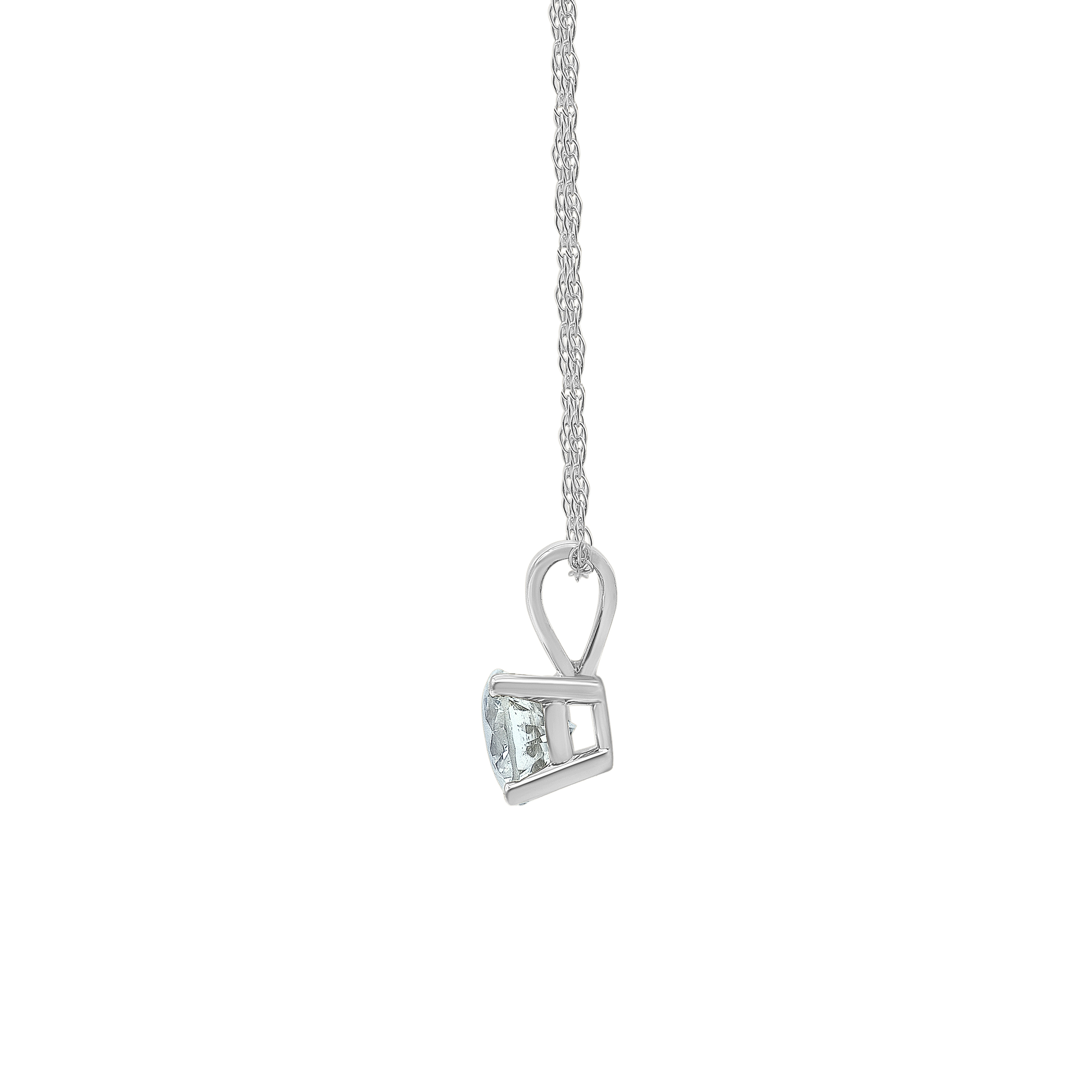 Unique Brilliance 0.50 Carat T.W. Diamond Women's Stud Earring & Pendant Set in 14K White Gold (I-J, I2-I3)