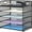 Black, variant on INTIGE 5-Tier Metal Desk Organizer with Handle, File Organizer, Purple, 1 Piece