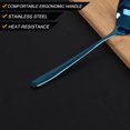 thumbnail image 4 of 7.8" Stainless Steel Soup Ladle Spoon Hand Restaurant Kitchen Scoop Utensil Cooking Supplies Peacock Blue, 4 of 7