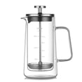 thumbnail image 5 of Glass French Press Pot Heat-Resistant Double-Layer Coffee Pot Insulated Coffee Utensil Household Filter Sharing Pot Filter Glass Pot, 5 of 6