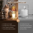 thumbnail image 5 of MQ Flower Candle Warmer Lamp with Timer, Dimmable Candle Lamp Warmer, Christmas Birthday Gift for Women Mom, House Warming for New Home Decor, Lotus Wax Melt Warmer for Jar Candles, 5 of 9