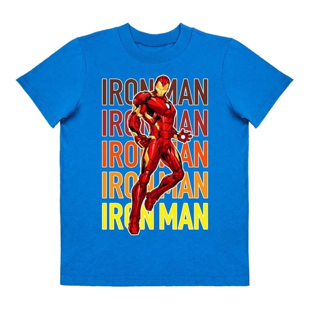 Playera Para Niño Marvel Avengers Cuello Redondo Manga Corta Talla 6 Azul Rey