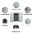 thumbnail image 5 of Spaco 6 Ft. W X 6 Ft. D Metal Storage Shed, Outdoor Storage Shed, Waterproof Garden Storage Tool Shed for Backyard Patio, 5 of 7