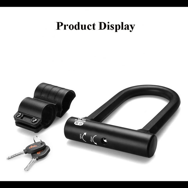 INTBUYING Bicycle Wire Lock Bike Pocket Black U Lock Cable New Cable Lock