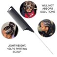 thumbnail image 5 of (3 Pack) 9.5" Rat Tail Stainless Steel Pin Tail Comb Fine-tooth Hair Comb - Heat and Chemical Resistant For All Hair Types, 5 of 5