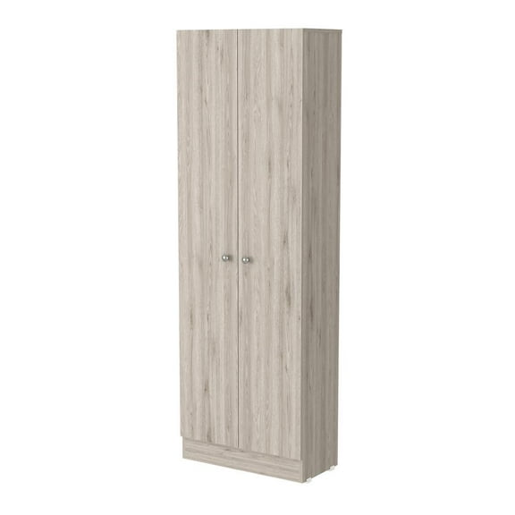 FM FURNITURE Virginia Double Door Storage Cabinet, Five Shelves