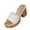 White, variant on White Women‘S Slippers High Heels Open Toe Mule Sandals Sequins Fish Mouth Design Casual Outdoor Wear Non-Slip Sole Fashionable Slide Pu Upper Size 42 Foot Length 10.24 Inches