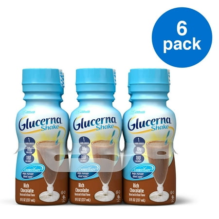 Glucerna Shake, To Help Manage Blood Sugar, Rich Chocolate, 8 Oz, 6 Ct
