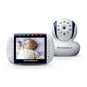 Motorola Wireless Video Baby Monitor 3.5 Inch Digital Color Screen, MBP34T, White (Refurbished)