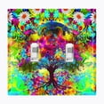 thumbnail image 1 of Metal Light Switch Plate Outlet Cover (Flower Tree - Double Toggle), 1 of 2