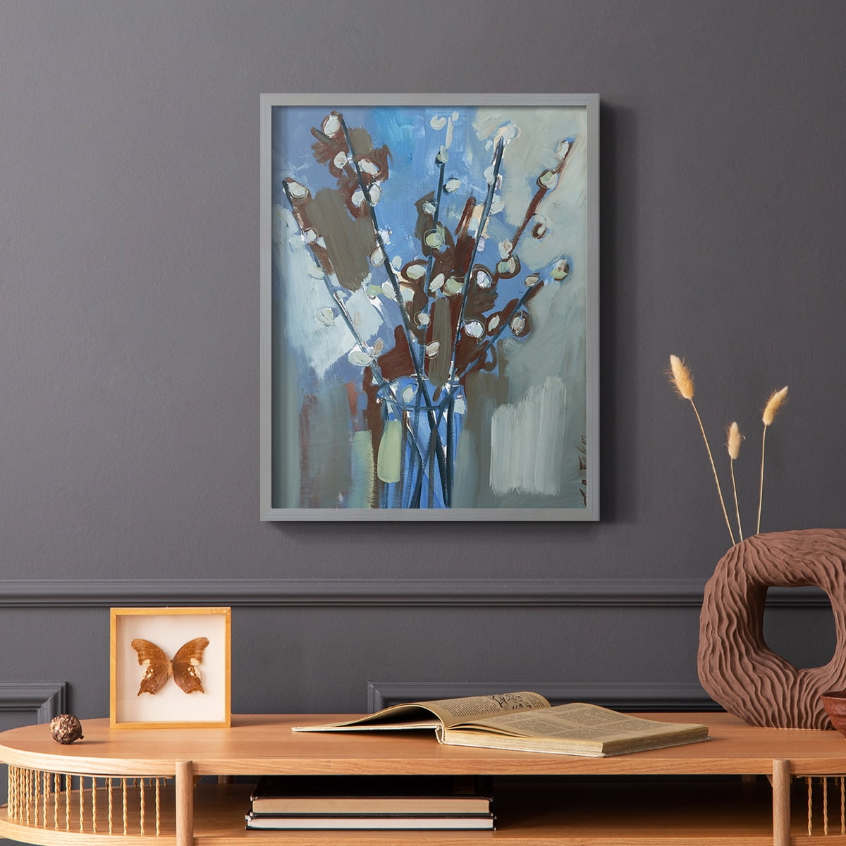 Winter Willow I Framed Print - Solid Wood in Single Picture Frame Solid Wood 2 Framed Print