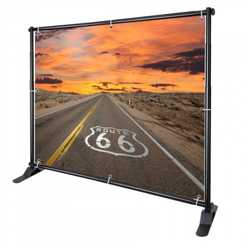 8'x10' HEAVY-DUTY Telescopic Step and Repeat Backdrop Banner Stand