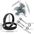 thumbnail image 2 of WUSUOWEI 7PCS Pool Cleaner Parts Accessories,Pool Cleaner Parts,Engine,Drive Shaft,Engine Bearing,Tire Track,Fits for Zodiac Baracuda 8 6EL 8EL Up Kit with R0524900 R0526100 R0527000 R0525100, 2 of 7