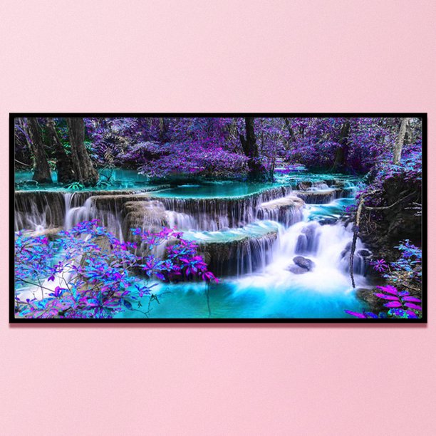 Cuadros Decorativos Cascada de punto de cruz completa DIY 11CT hilo de algodón bordado artesanía de pared Ndcxsfigh Nuevos Originales