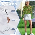 thumbnail image 6 of Yuyamidu Xmas Ball Womens Long Sleeve Golf Shirt Christmas Ring Athletic Tennis Shirts Collared Lightweight Golf Clothes Workout Pullover Tops Size XL, 6 of 8