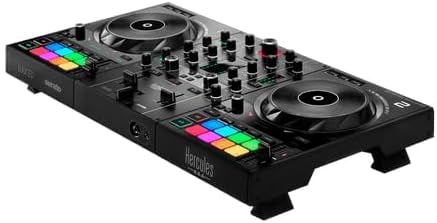 Hercules DJControl Inpulse 500 Silver Edition – 2-Deck DJ Controller with Audio Interface