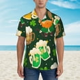 thumbnail image 4 of Disketp Hawaiian Shirts For Men,St Patrick'S Day10 Print Mens Casual Short Sleeve Button Down Shirts Beach Shirt, 4 of 8