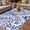 Black, variant on Polynesia Texture Outdoor Rug for Patio/Deck/Porch, Non-Slip Large Area Rug 5 x 7 Ft, Retro Traditional Tribe Floral Abstract Blue Indoor Outdoor Rugs Washable Area Rugs, Camping Rug Carpet Runner