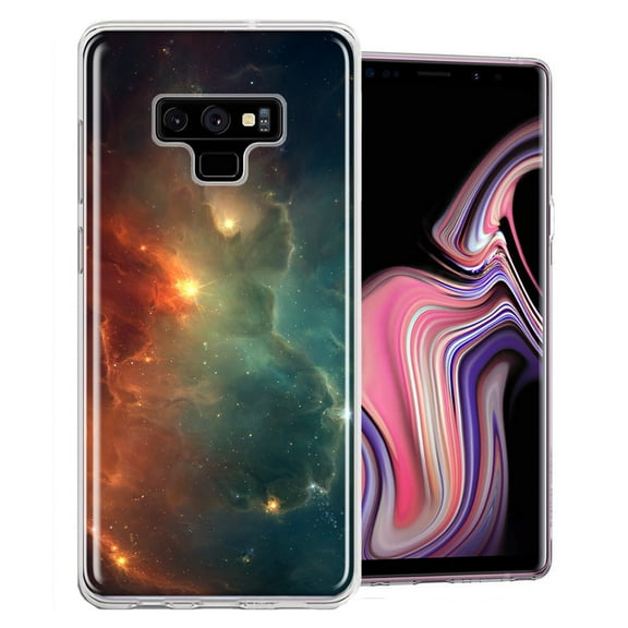 MUNDAZE For Samsung Galaxy Note 9 Nebula Design Double Layer Phone Case Cover