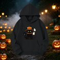 thumbnail image 4 of Grblisyd Girls Casual Long Sleeve Hoodies Cute Oversized Halloween Sweatshirt Tops with Kangaroo pocket, 4 of 6