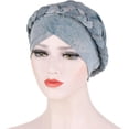 thumbnail image 5 of YooGuoGuo Womens Turbans Head Wraps Chemo Cap Cancer Headwear Hat Head Cover, 5 of 6