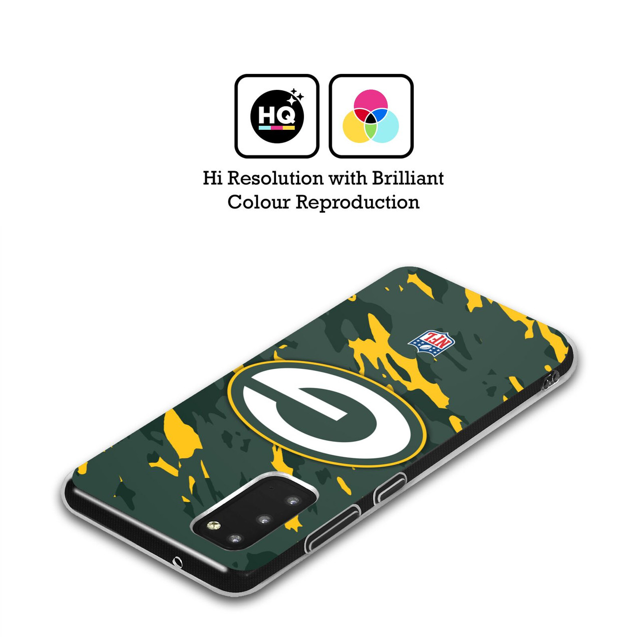 Head Case Designs NFL Green Bay Packers Logo Camou Soft Gel Case for Samsung Galaxy S24+ 5G
