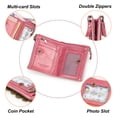 thumbnail image 3 of Contact's Genuine Leather Women Bifold Wallets RFID Blocking (Watermelon Red), 3 of 11