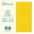 thumbnail image 6 of Cotton Paradise 100% Cotton 6 Piece Towel Set, Soft Absorbent Quick Dry Towels for Bathroom, Yellow, 6 of 7