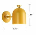 thumbnail image 5 of FSLiving Timing Wall Lamp Mid Century Modern Wall Sconce with 6 Feet On/Off Switch Plug-in Cord Macaroon Adjustable Lampshade for Bedroom Bathroom - 1 Light(Yellow), 5 of 8