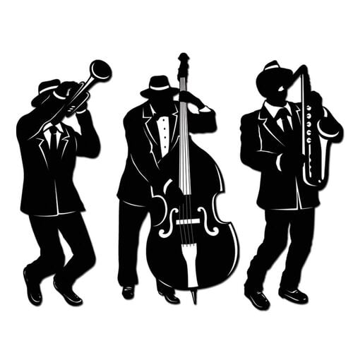 Jazz Musician Cutouts 18"