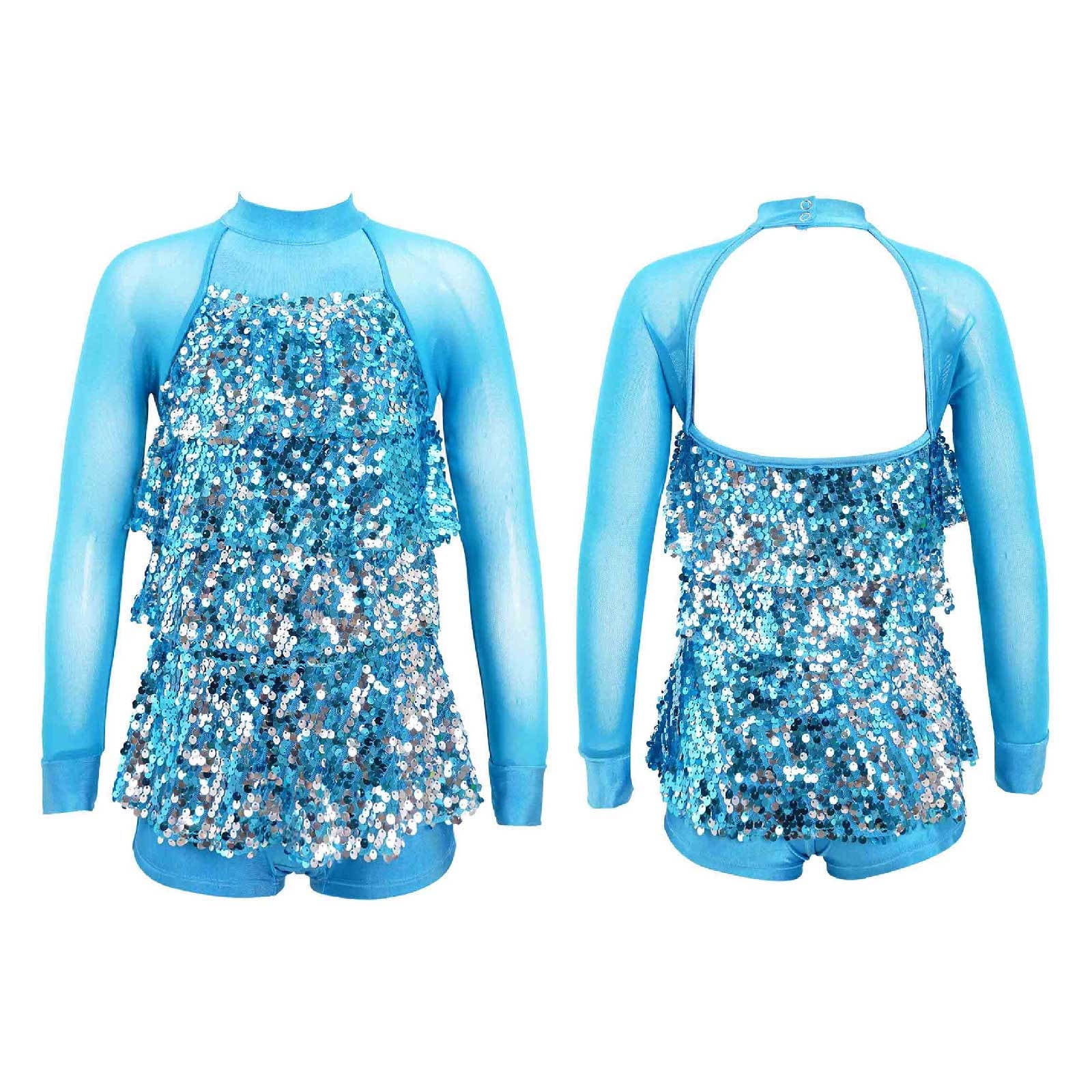 Renvena Kids Girls Sequins Hip Hop Jazz Latin Dance Unitard Ballet renvena-kids-girls-sequins-hip-hop-jazz-latin-dance-unitard-ballet