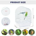 thumbnail image 3 of Small Bird Travel Cage - Lightweight Starter Kit with Accessories for Parakeets, Lovebirds, Parrotlets, 3 of 6